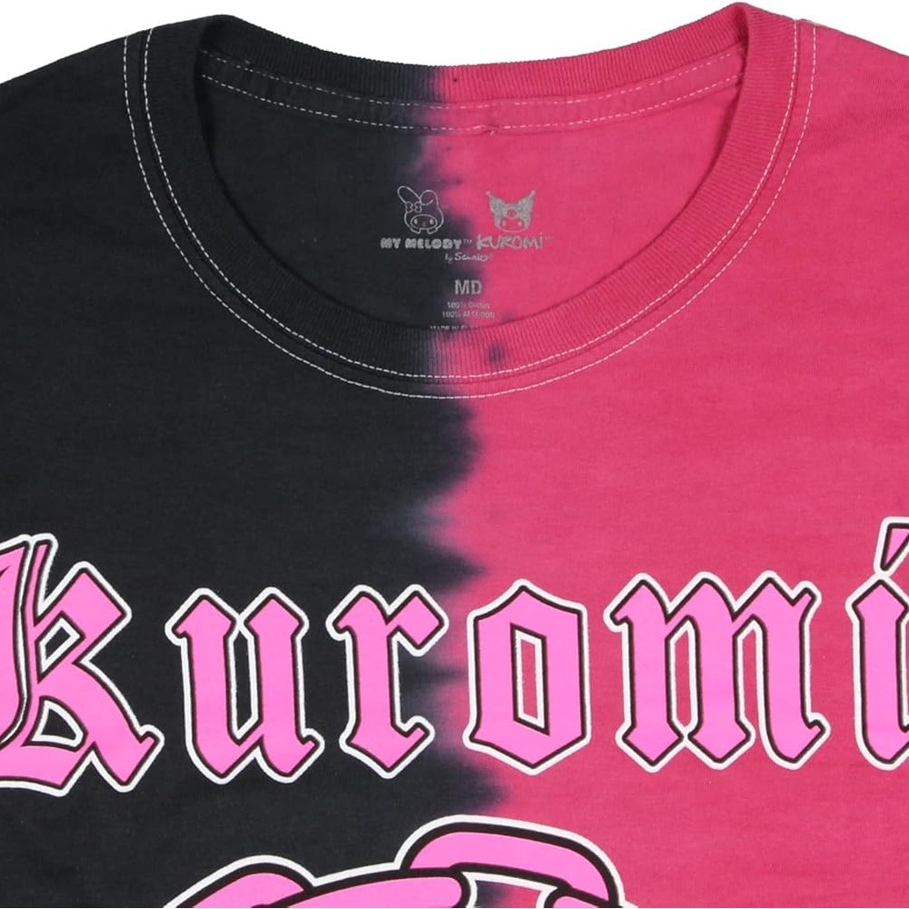 Kuromi My Melody Chains Split Wash Boyfriend SMALL Fit T-Shirt - Picture 4 of 4